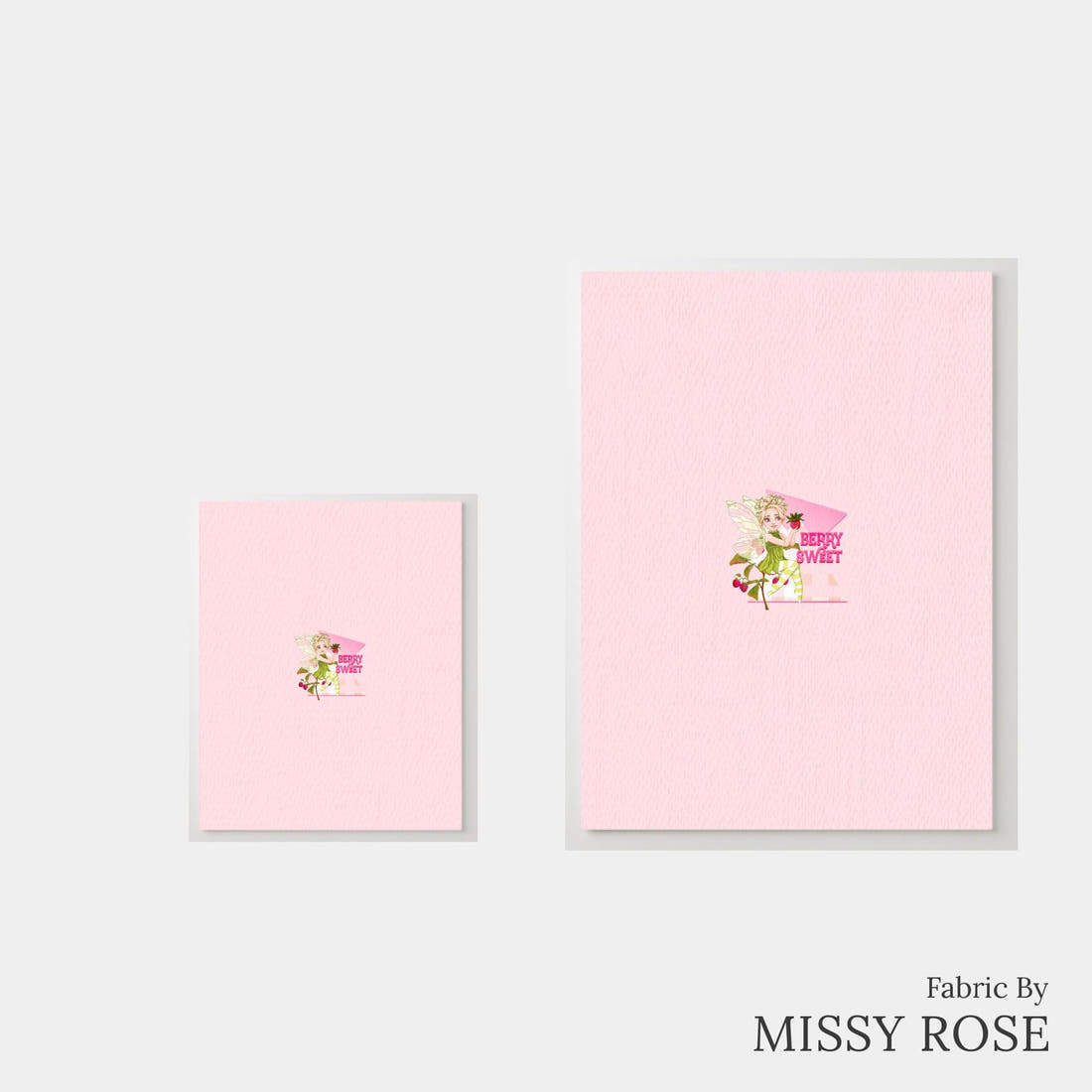 Design 156 Sweet Fairy Panel – universal and adult panel sizes side by side | Fabric by Missy Rose