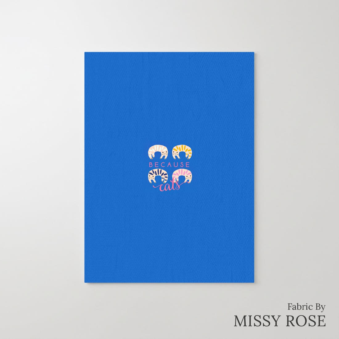 Design 175 Quirky Cats Panel – printed fabric panel with centred picture, custom printed to order | Fabric by Missy Rose