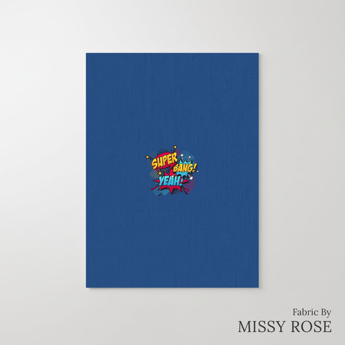 Design 176 Super Panel – printed fabric panel with centred picture, custom printed to order | Fabric by Missy Rose