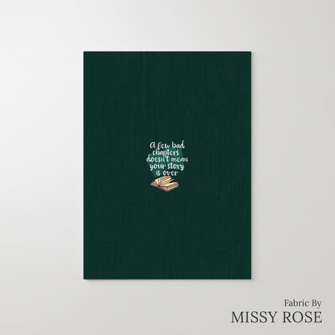 Design 184 Chapter Panel – printed fabric panel with centred picture, custom printed to order | Fabric by Missy Rose