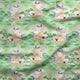 Design 187 - Green Teddy Bear Fabric