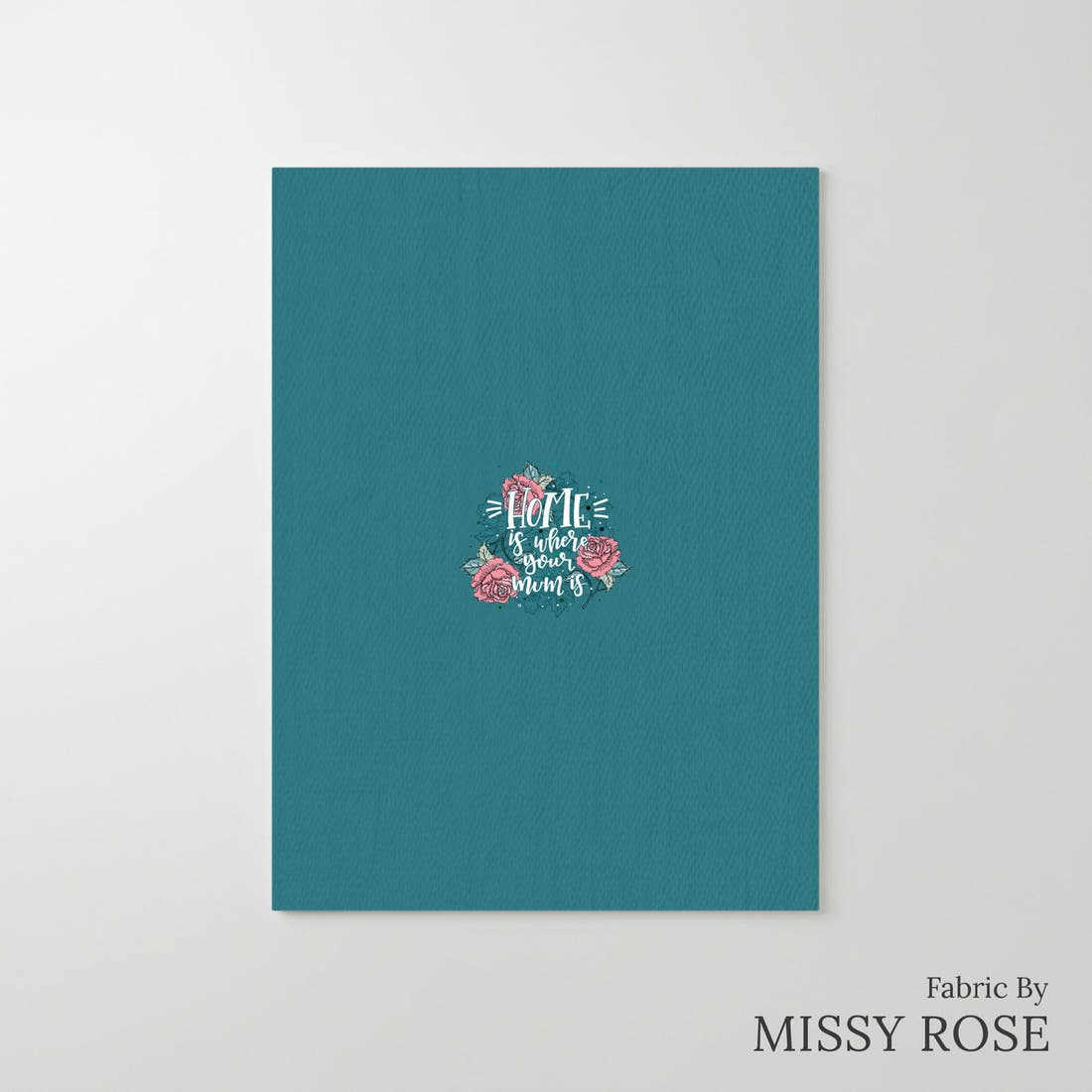 Design 203 Roses Panel – printed fabric panel with centred picture, custom printed to order | Fabric by Missy Rose