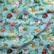 Design 21 - Blue Insects Fabric