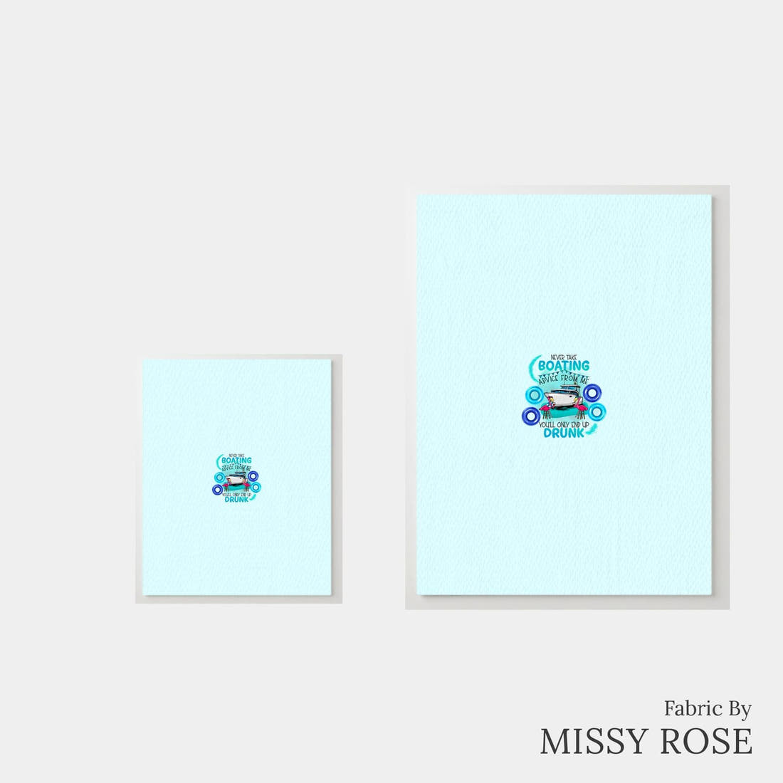 Design 221 Boating Panel – universal and adult panel sizes side by side | Fabric by Missy Rose