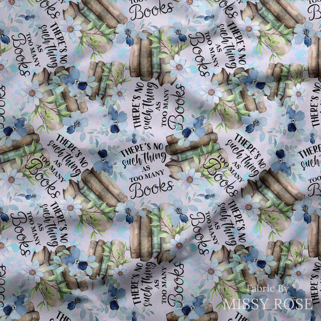 Design 222 Books Fabric draped fabric mockup – custom printed fabric by the metre | Fabric by Missy Rose