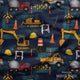 Design 231 - Navy Construction Fabric