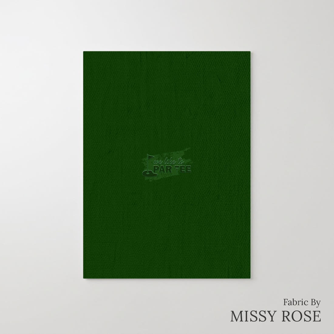 Design 238 Par Tee Panel – printed fabric panel with centred picture, custom printed to order | Fabric by Missy Rose