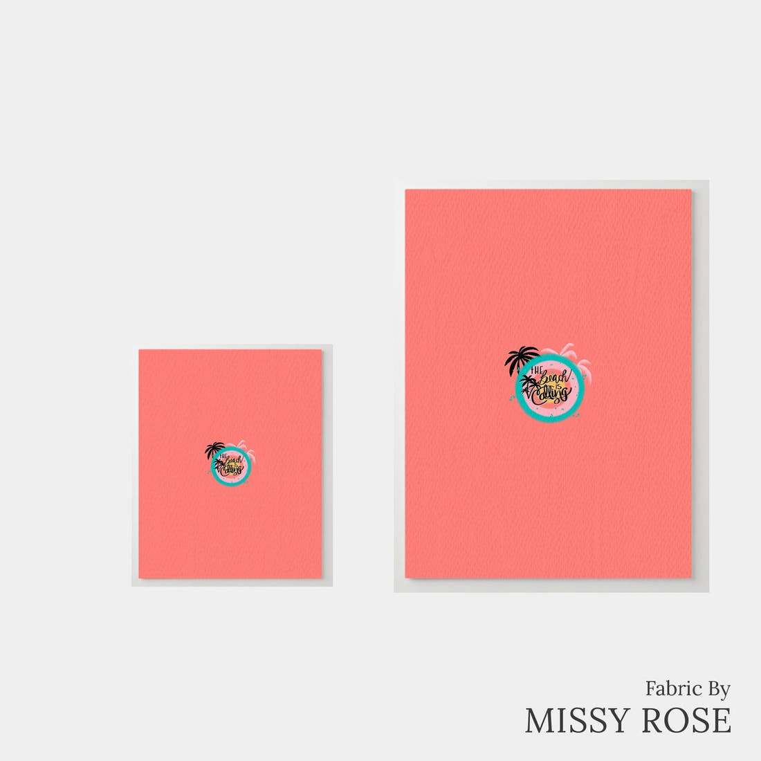 Design 24 Beach Panel – universal and adult panel sizes side by side | Fabric by Missy Rose