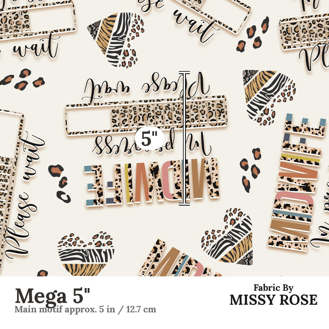 Design 275 Midwife Loading Fabric Mega 5" - print scale | Fabric by Missy Rose