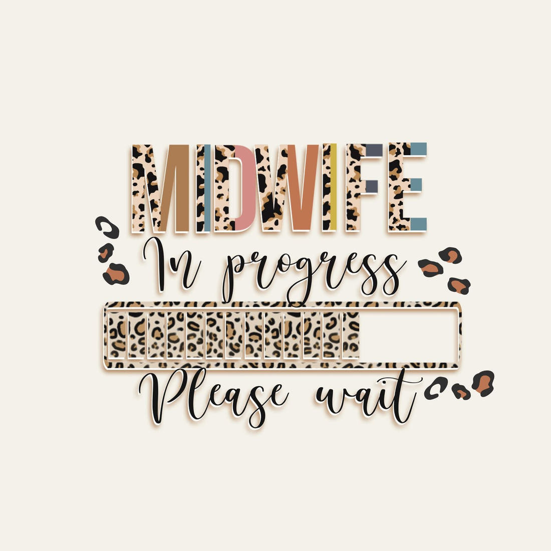 Design 275 Midwife Loading Panel – full artwork close-up of the printed picture | Fabric by Missy Rose