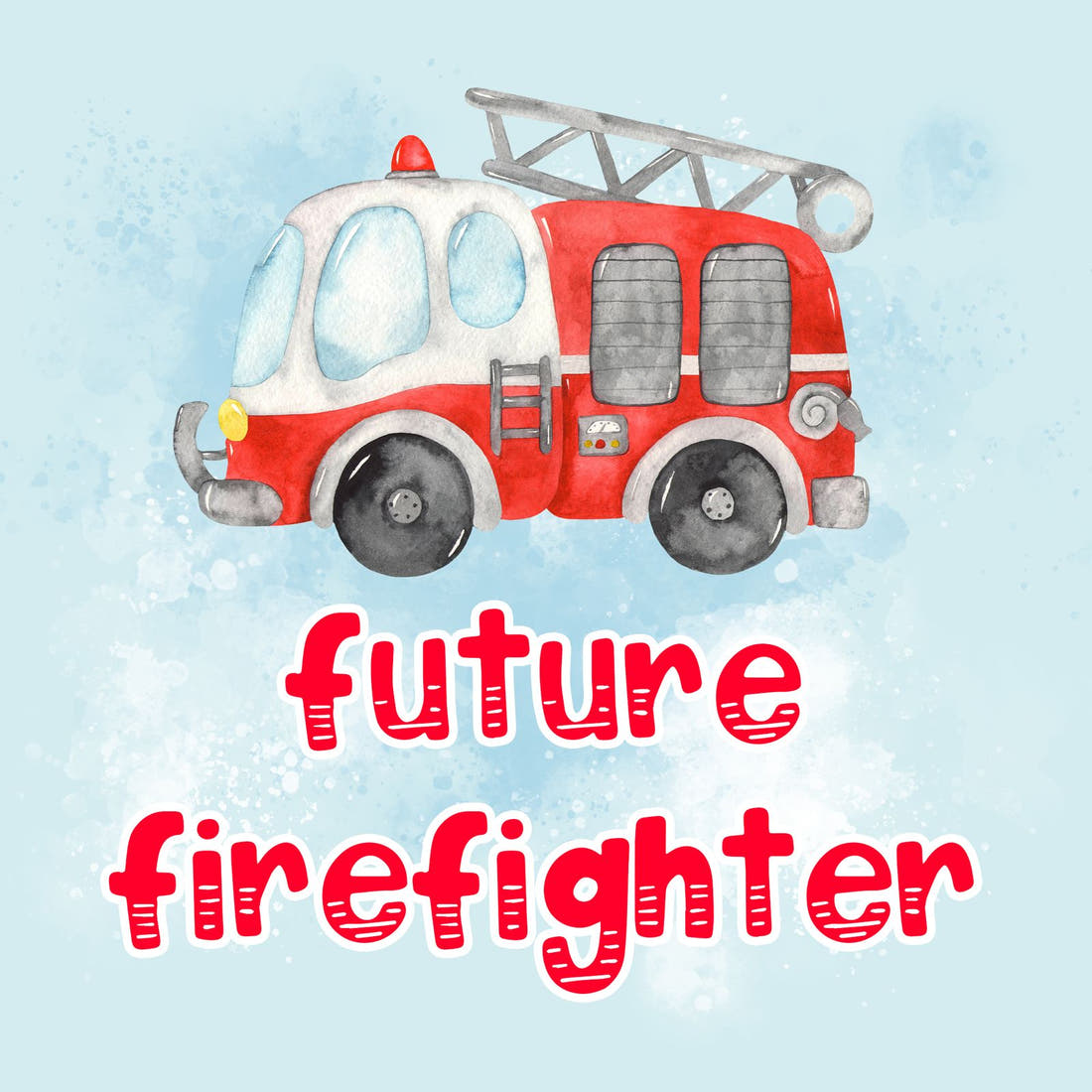 Design 278 Fire Fighter Panel – full artwork close-up of the printed picture | Fabric by Missy Rose
