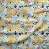 Design 284 - Blue Bee Fabric