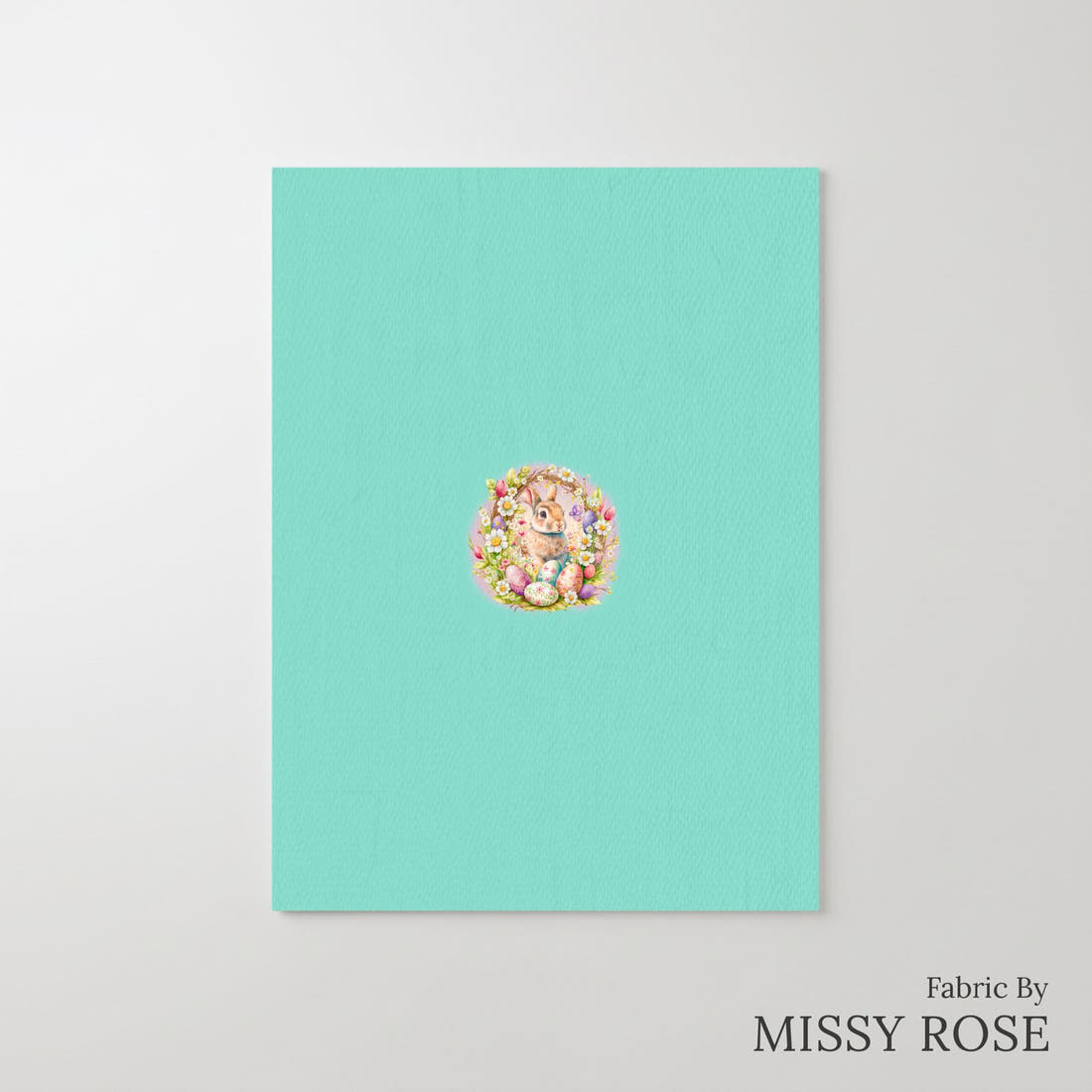 Design 288 Cute Easter Panel – printed fabric panel with centred picture, custom printed to order | Fabric by Missy Rose