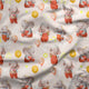 Design 290 - Peach Elephant Fabric