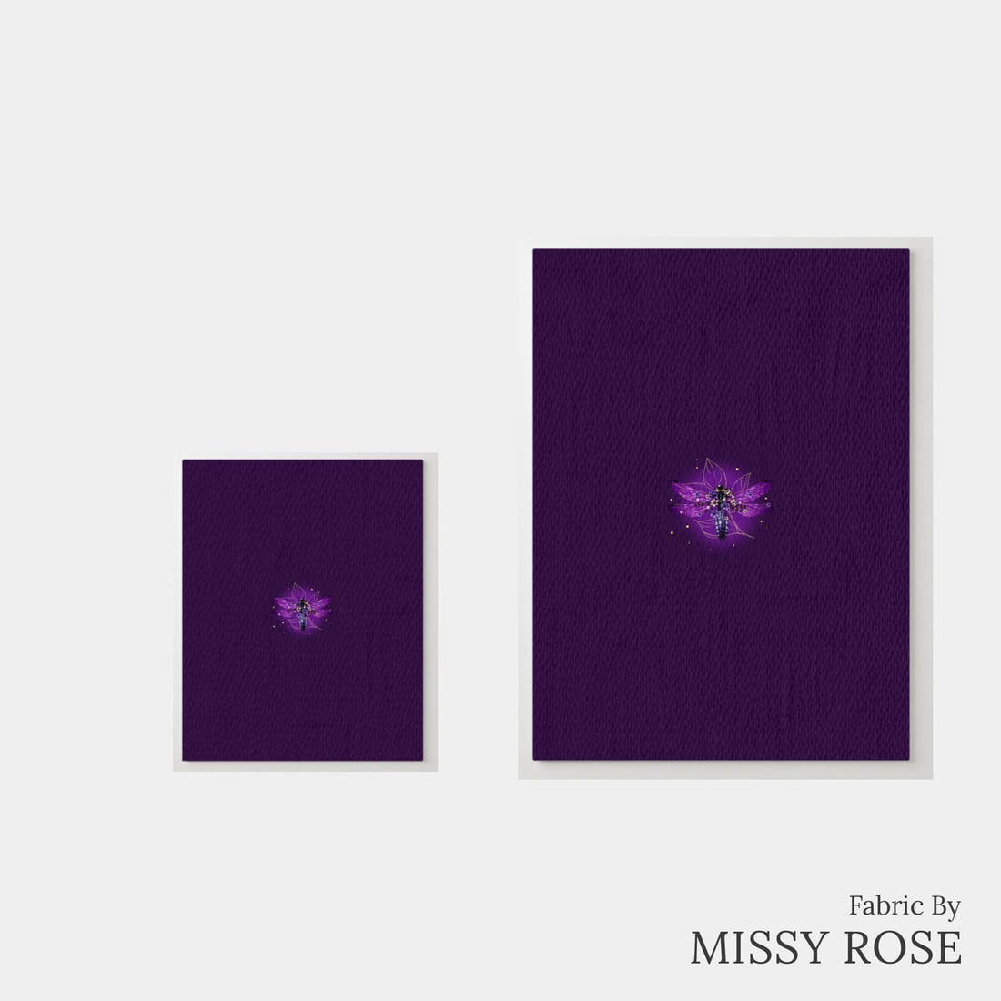 Design 291 Firefly Panel – universal and adult panel sizes side by side | Fabric by Missy Rose