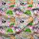 Design 3 - Pink Farm Fabric