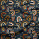 Design 309 - Navy Rainbows Fabric