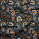 Design 309 - Navy Rainbows Fabric