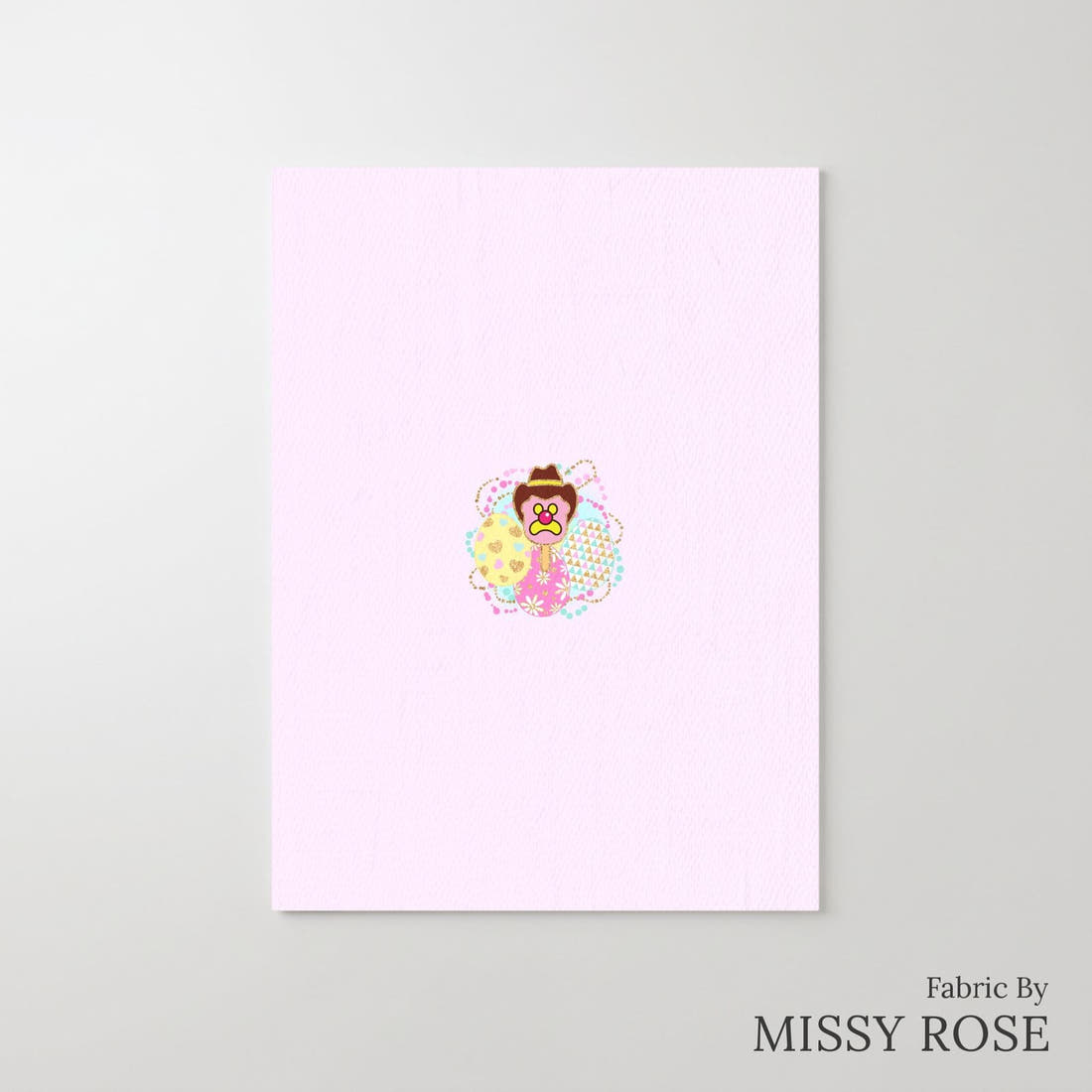 Design 319 Easter Ice Cream Panel – printed fabric panel with centred picture, custom printed to order | Fabric by Missy Rose