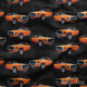 Design 32 - Orange Car Fabric