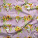 Design 322 - Pink Sunflower Bull Skull Fabric