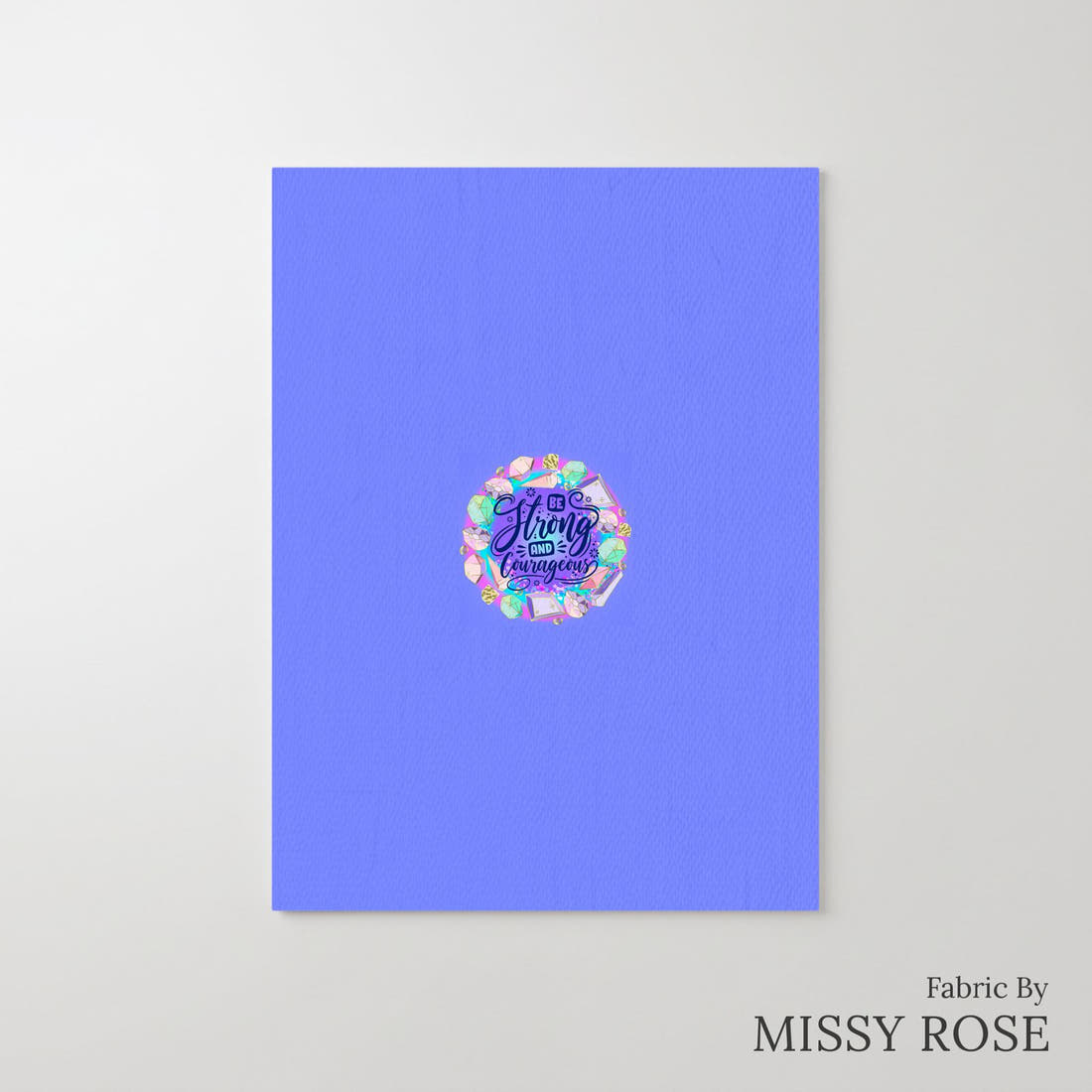 Design 327 Crystals Panel – printed fabric panel with centred picture, custom printed to order | Fabric by Missy Rose
