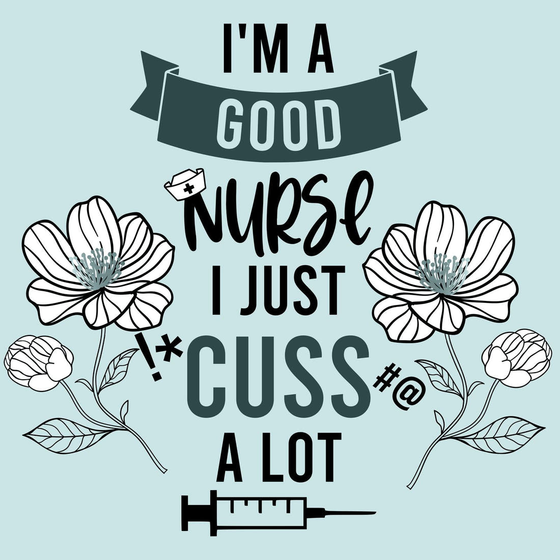 Design 338 Good Nurse Panel – full artwork close-up of the printed picture | Fabric by Missy Rose