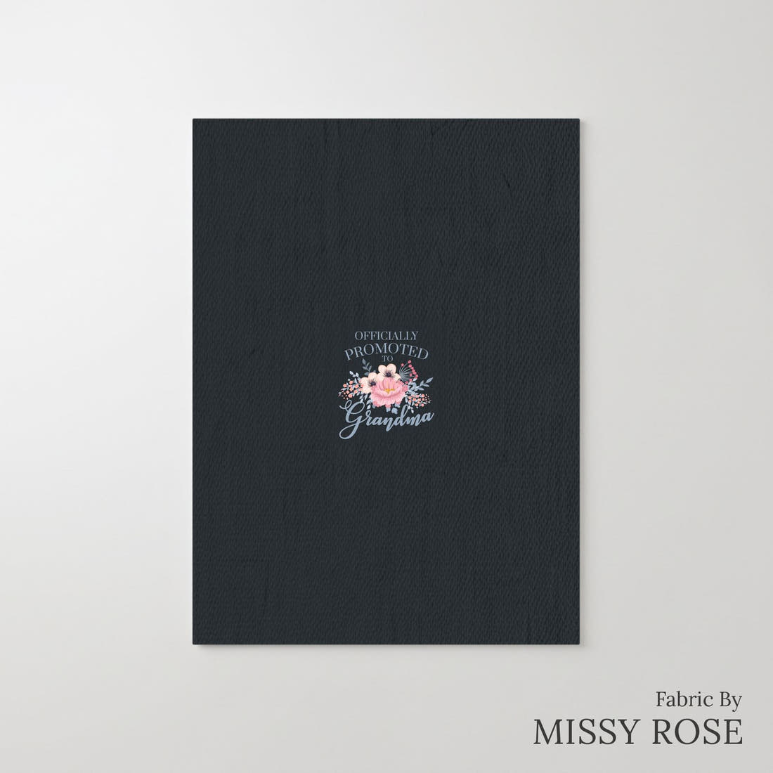 Design 339 Grandma Panel – printed fabric panel with centred picture, custom printed to order | Fabric by Missy Rose