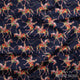 Design 342 - Navy Horse Fabric