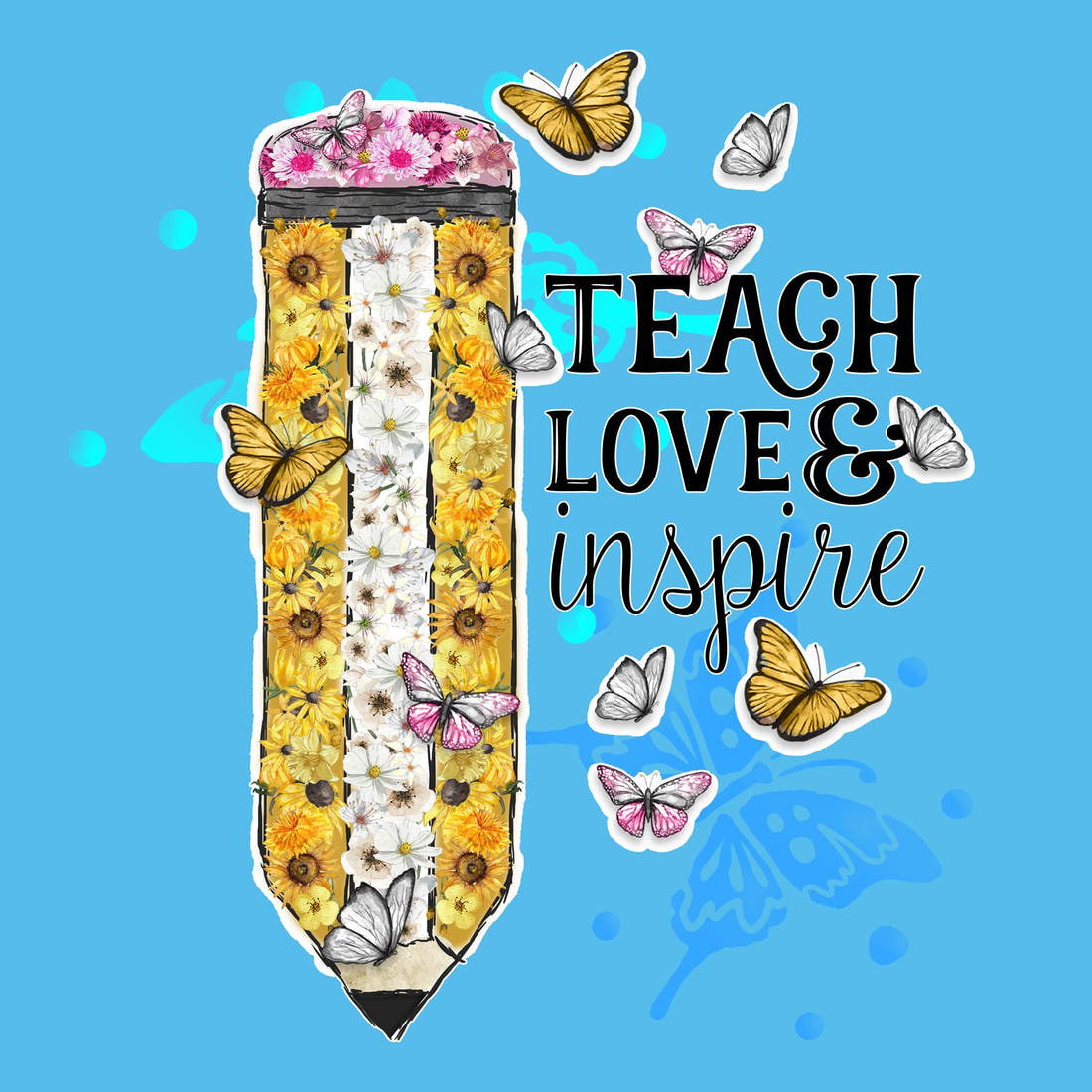 Design 36 Teacher Panel – full artwork close-up of the printed picture | Fabric by Missy Rose