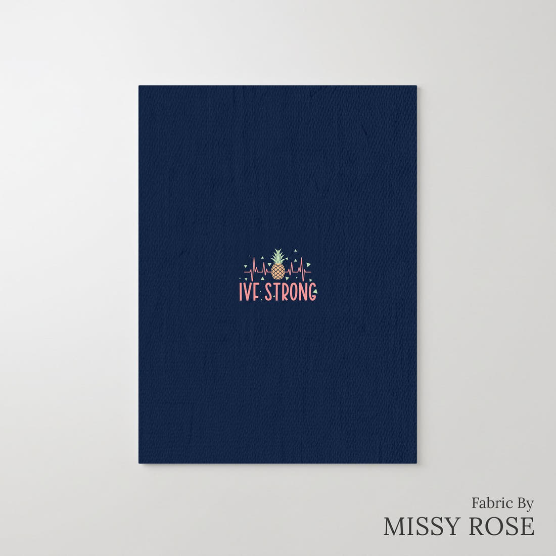 Design 364 IVF Strong Panel – printed fabric panel with centred picture, custom printed to order | Fabric by Missy Rose