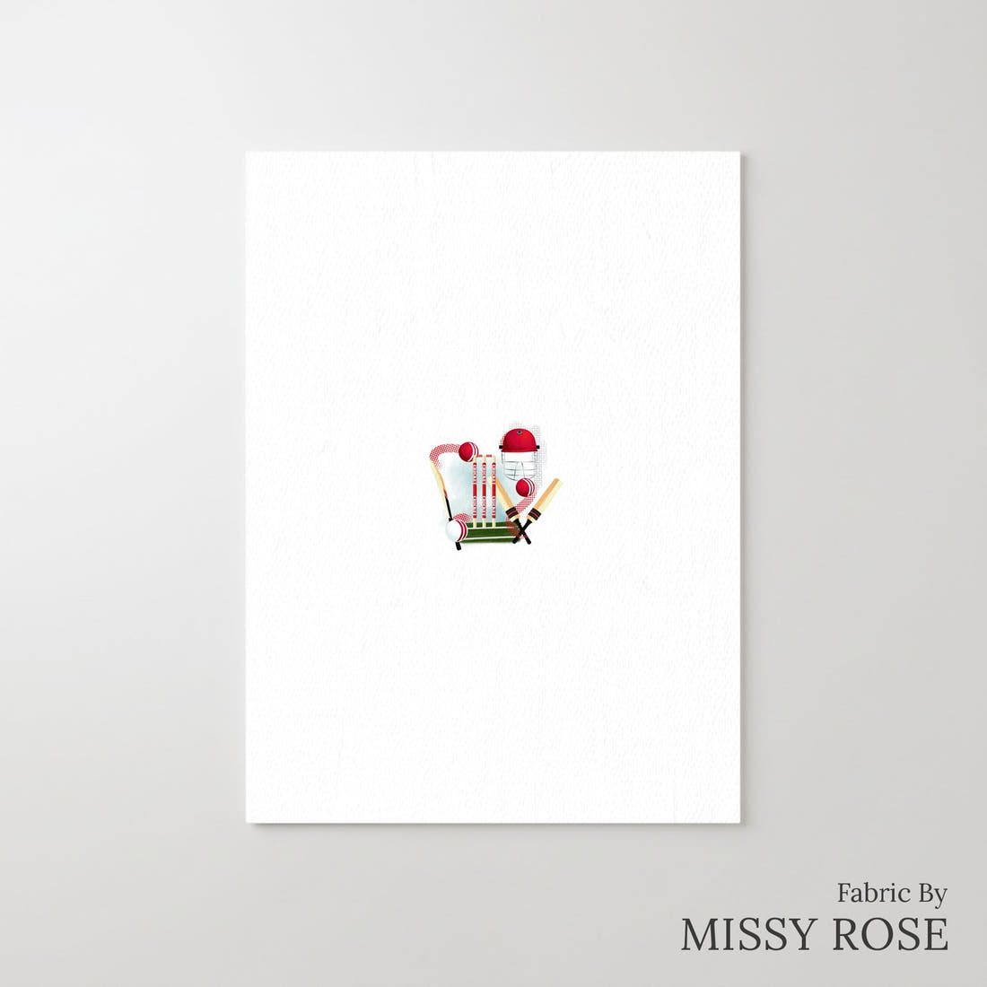 Design 370 Sport Panel – printed fabric panel with centred picture, custom printed to order | Fabric by Missy Rose