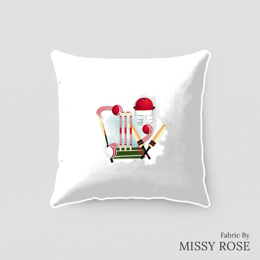 Design 370 Sport Panel sewn into a cushion – see how the panel looks made up | Fabric by Missy Rose