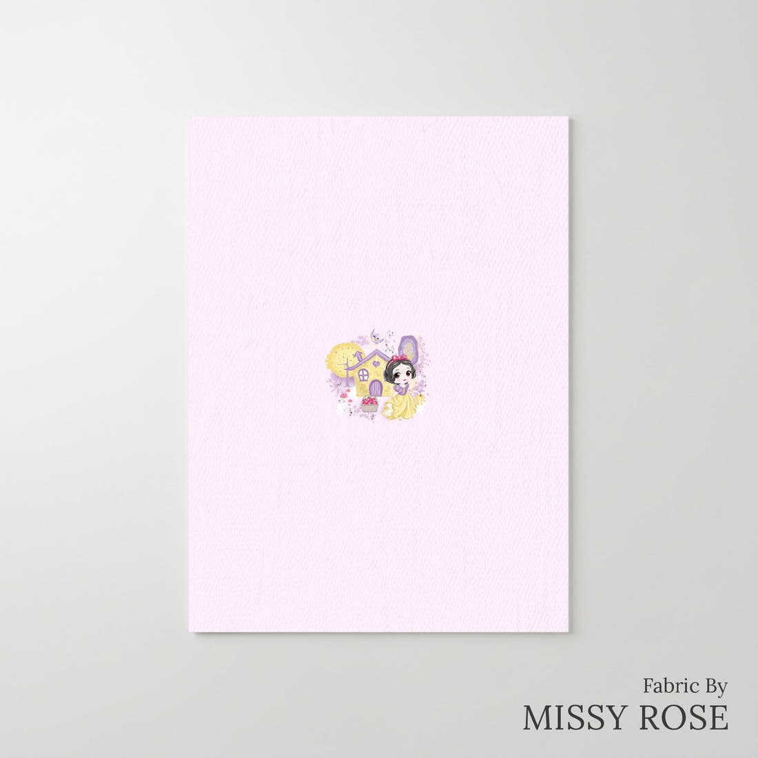 Design 379 Princess Panel – printed fabric panel with centred picture, custom printed to order | Fabric by Missy Rose