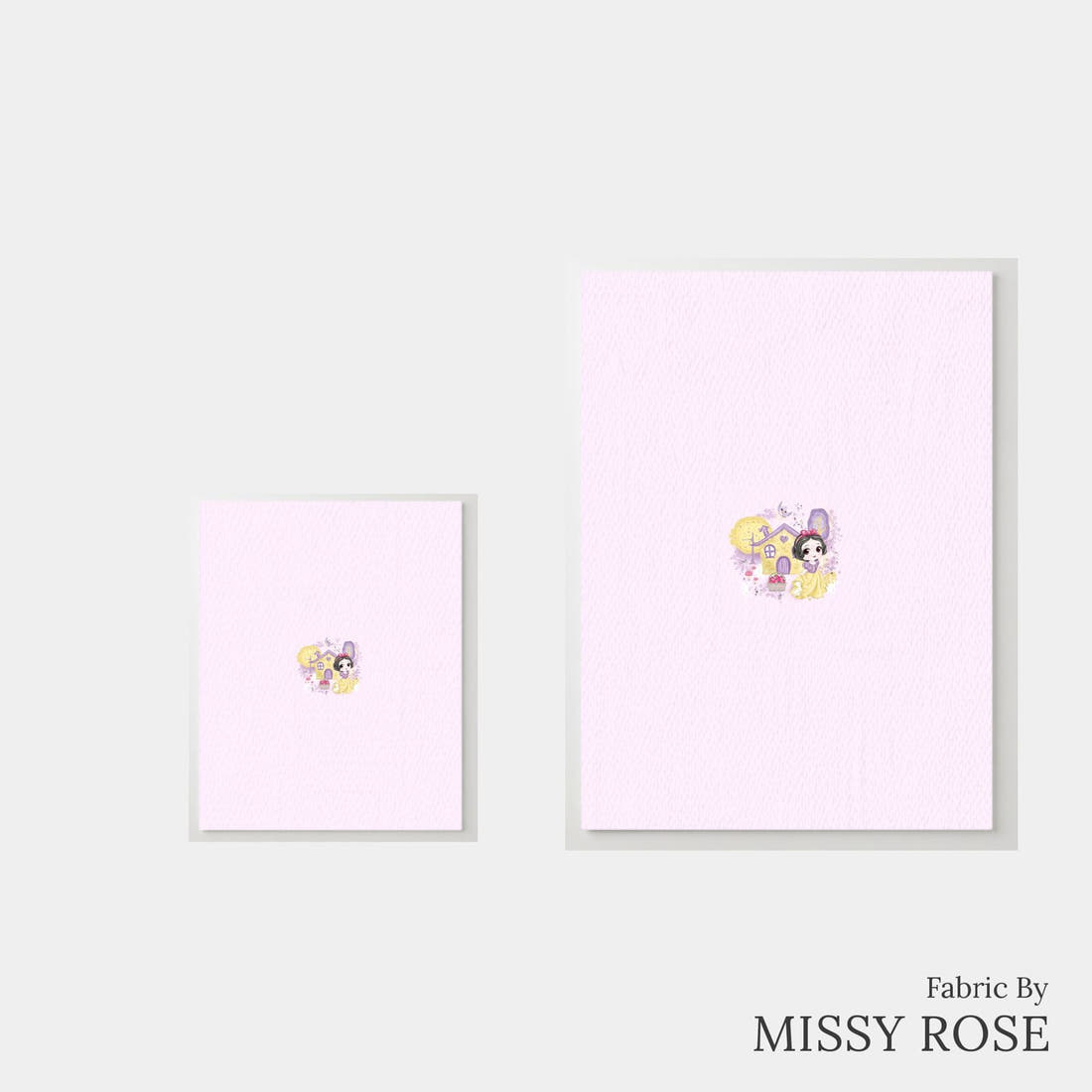 Design 379 Princess Panel – universal and adult panel sizes side by side | Fabric by Missy Rose