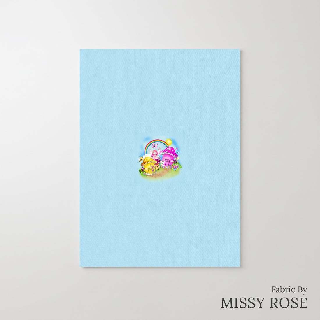 Design 388 Magical Wonderland Panel – printed fabric panel with centred picture, custom printed to order | Fabric by Missy Rose
