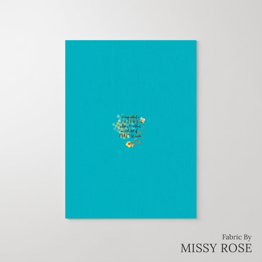 Design 390 Honey Bee Panel – printed fabric panel with centred picture, custom printed to order | Fabric by Missy Rose
