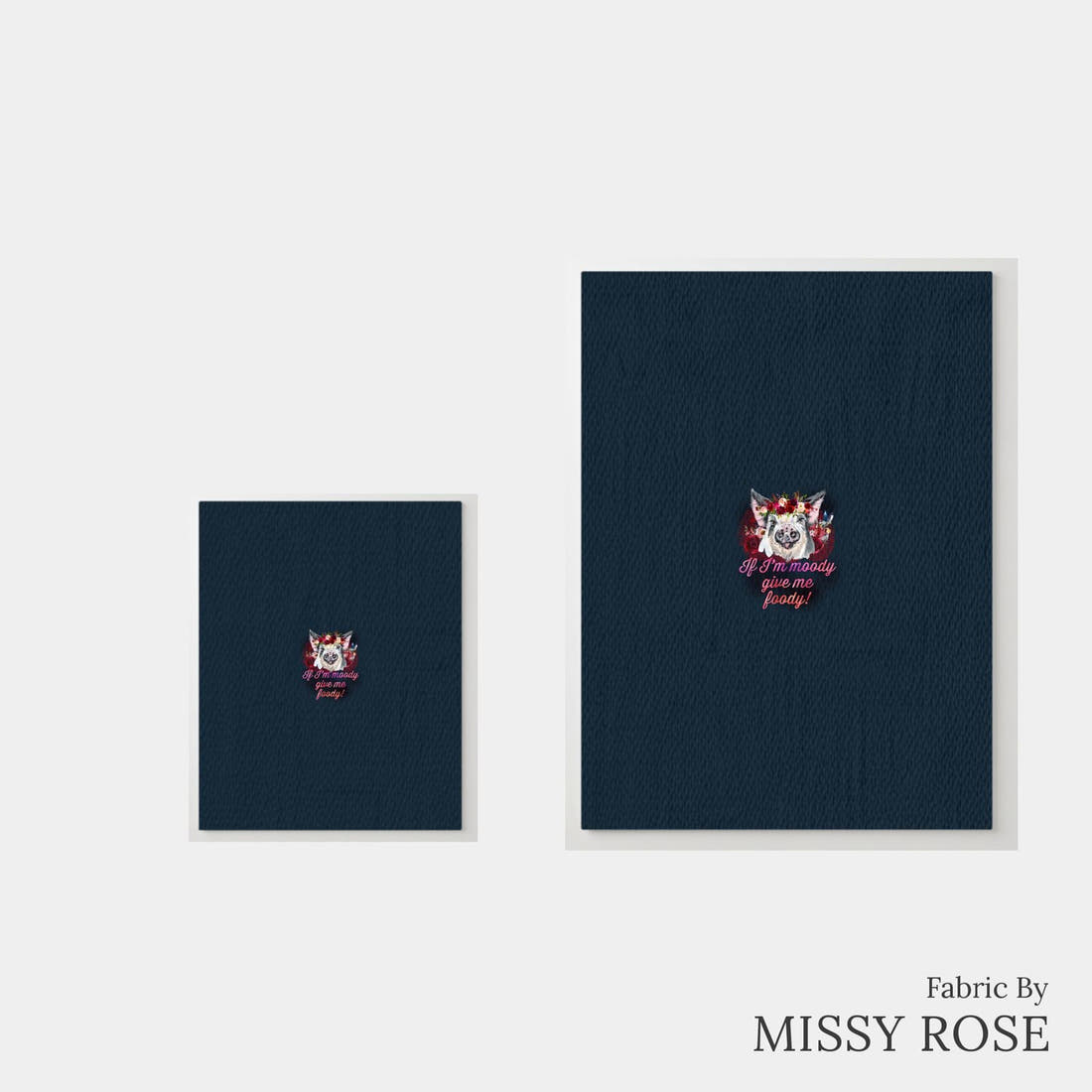 Design 394 Piggy Panel – universal and adult panel sizes side by side | Fabric by Missy Rose