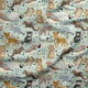 Design 401 - Light Blue Australian Animals Fabric