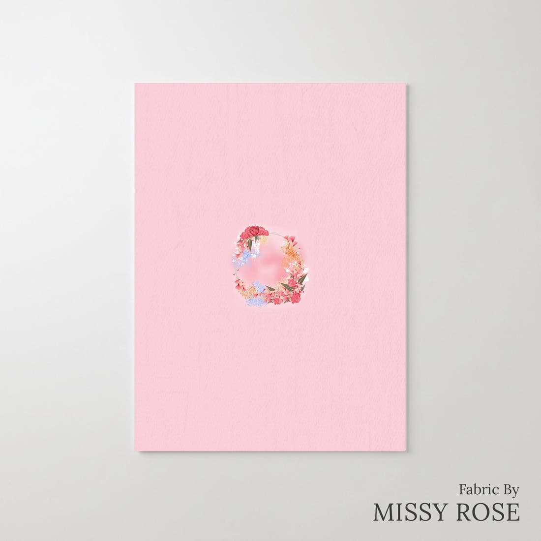 Design 429 Australian Floral Panel – printed fabric panel with centred picture, custom printed to order | Fabric by Missy Rose