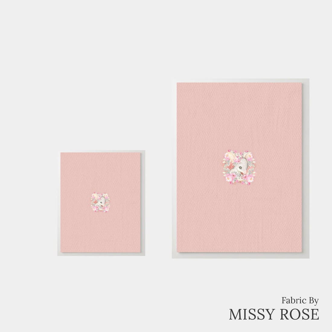 Design 44 Bilby Panel – universal and adult panel sizes side by side | Fabric by Missy Rose