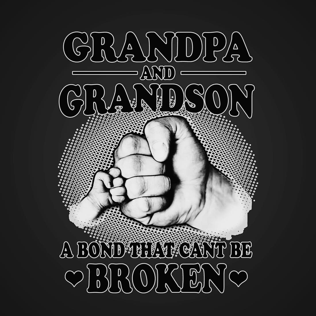 Design 452 Grandpa Panel – full artwork close-up of the printed picture | Fabric by Missy Rose