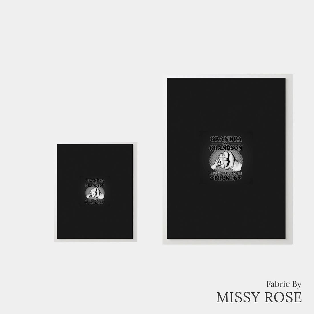 Design 452 Grandpa Panel – universal and adult panel sizes side by side | Fabric by Missy Rose
