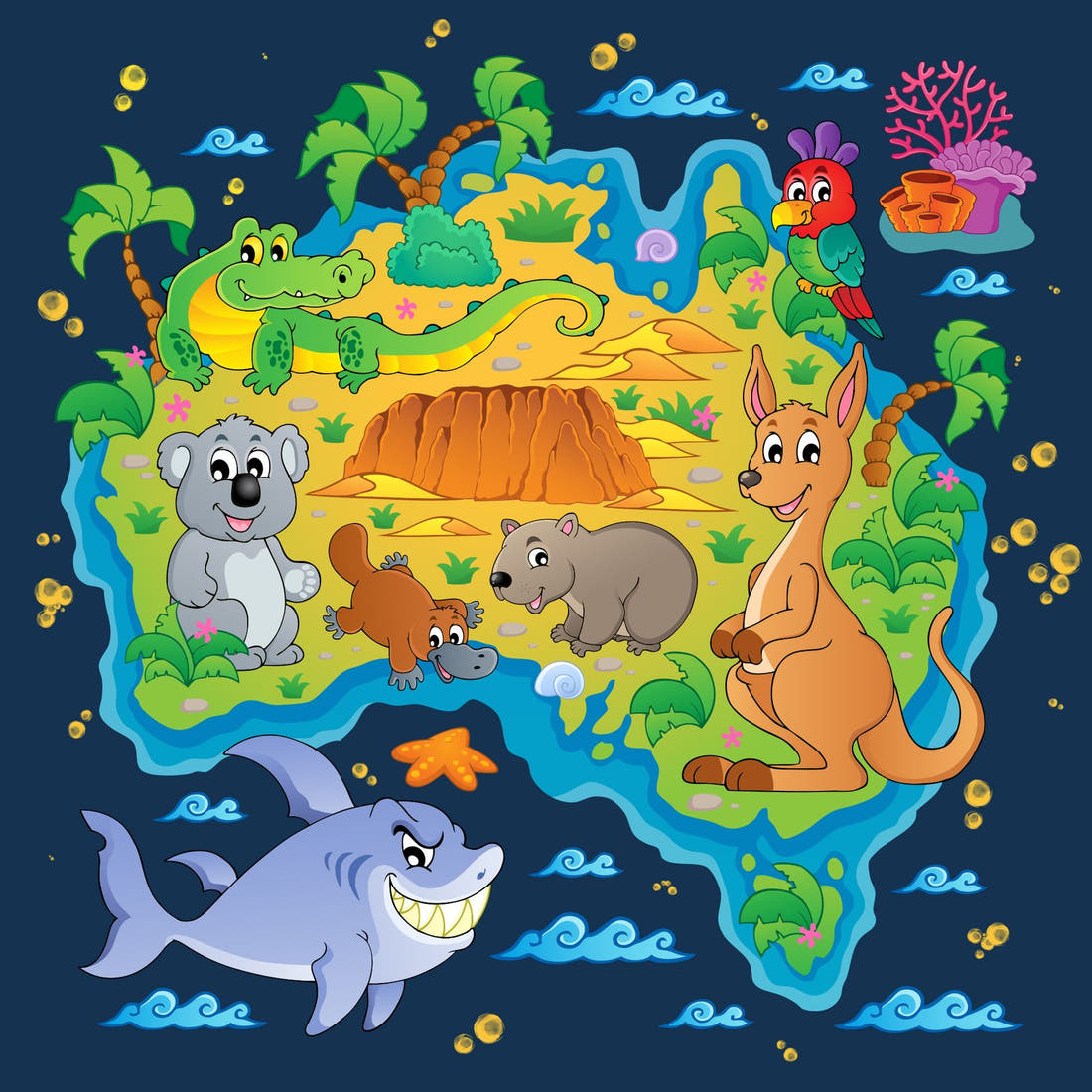 Design 457 Navy Map Panel – full artwork close-up of the printed picture | Fabric by Missy Rose
