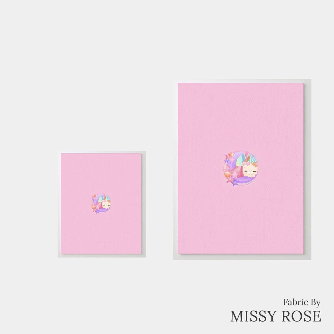 Design 463 Mercat Panel – universal and adult panel sizes side by side | Fabric by Missy Rose