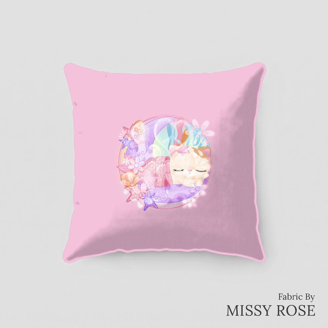 Design 463 Mercat Panel sewn into a cushion – see how the panel looks made up | Fabric by Missy Rose