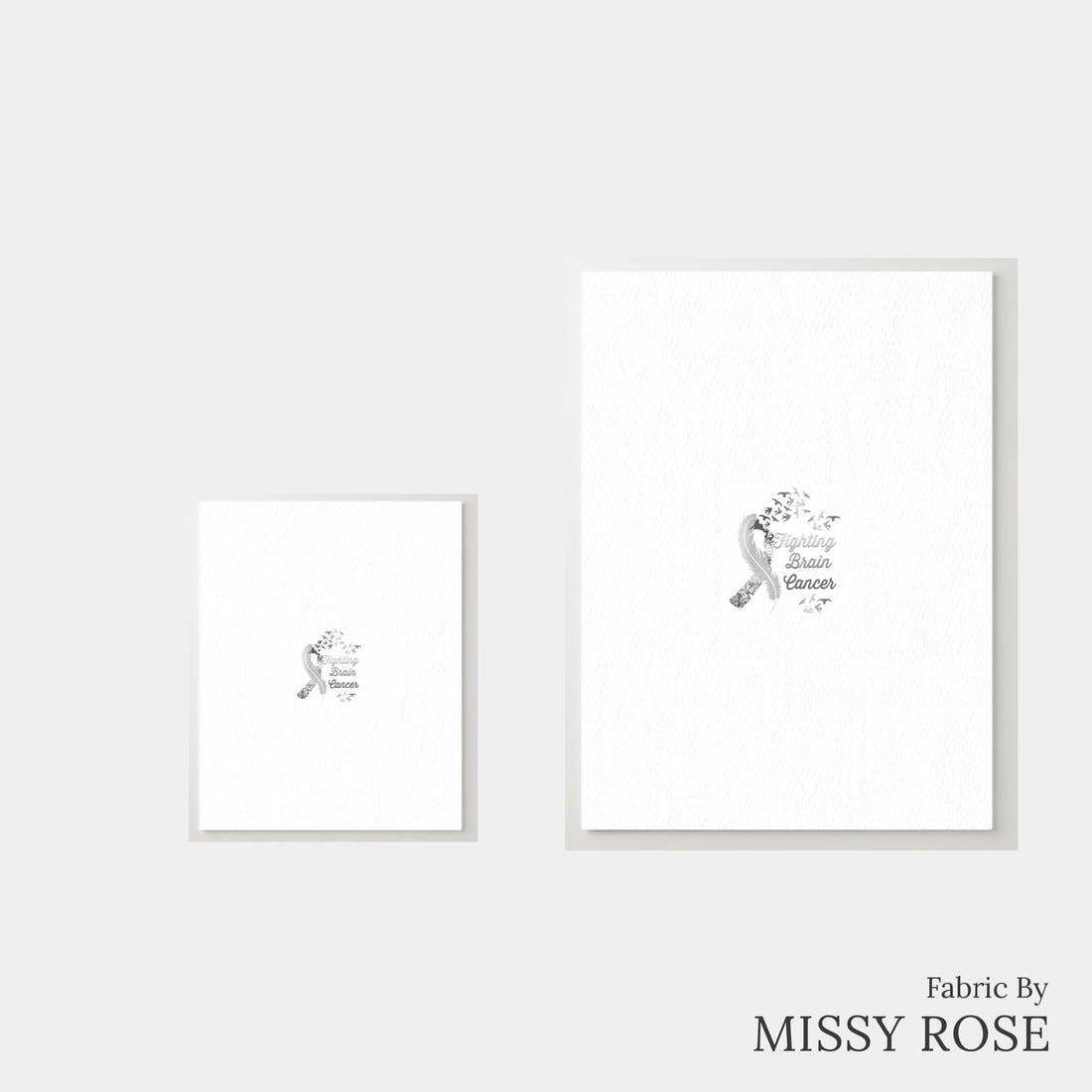 Design 47 Brain Cancer Panel – universal and adult panel sizes side by side | Fabric by Missy Rose