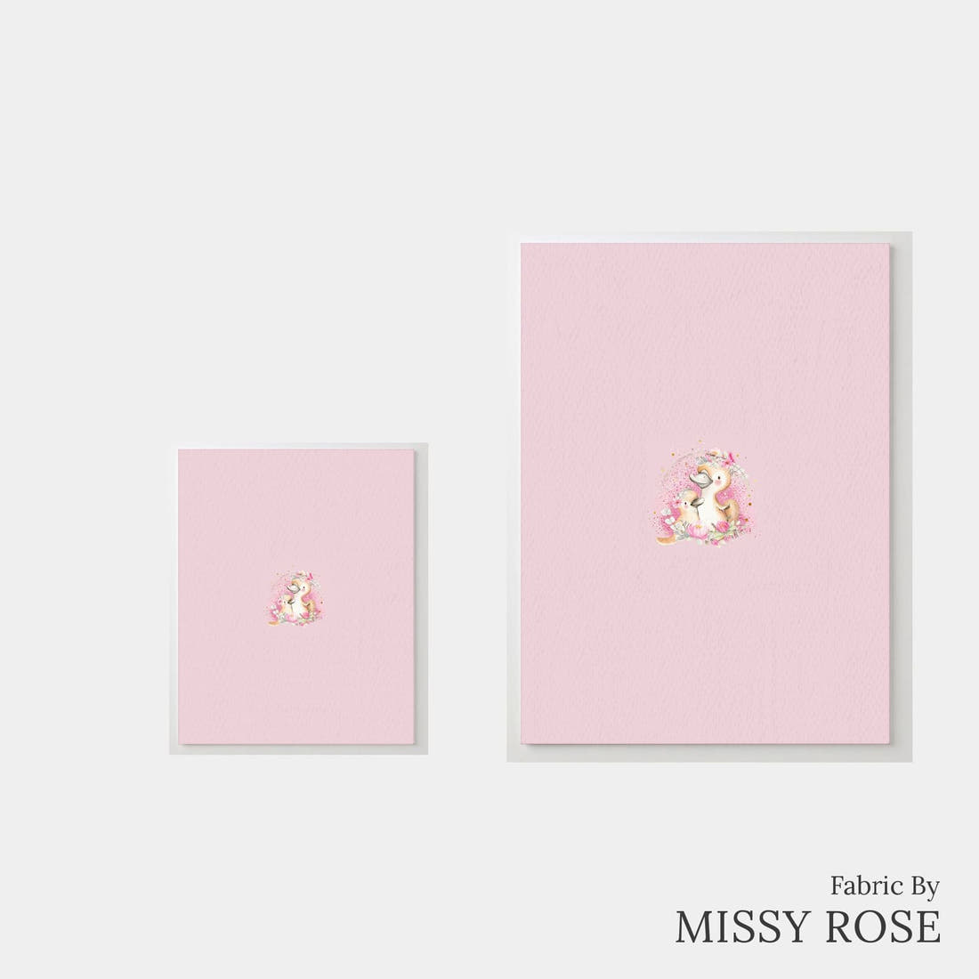 Design 470 Platypus Panel – universal and adult panel sizes side by side | Fabric by Missy Rose