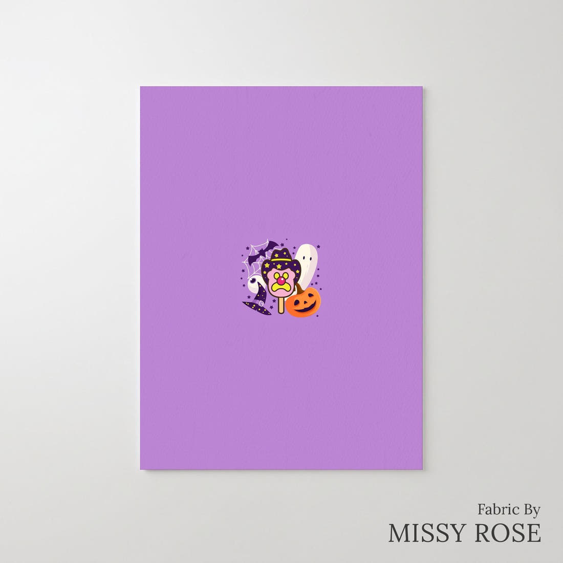 Design 473 Halloween Ice Cream Panel – printed fabric panel with centred picture, custom printed to order | Fabric by Missy Rose