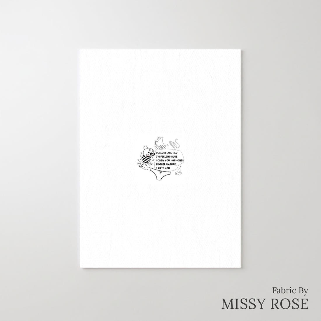 Design 478 Period Panel – printed fabric panel with centred picture, custom printed to order | Fabric by Missy Rose